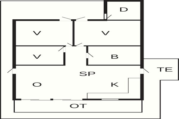 Foto van 6 persoons vakantie huis in Ringkøbing - Vakantiehuis in Ringkøbing - FloorPlan