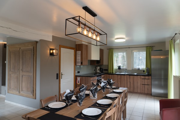 Foto van Vakantiehuis in Stoumont bij Watervallen van Coo - Vakantiehuis in Rahier - Kitchen