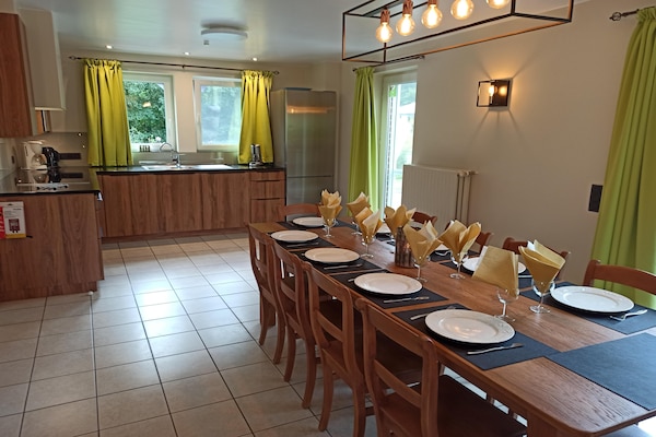 Foto van Vakantiehuis in Stoumont bij Watervallen van Coo - Vakantiehuis in Rahier - DiningRoom