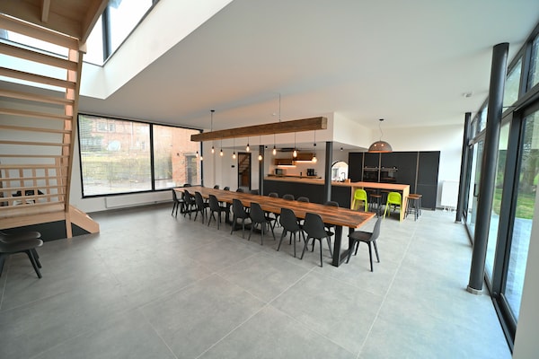 Foto van Watermolen in Baillonville met Binnenzwembad - Vakantiehuis in BAILLONVILLE - DiningRoom