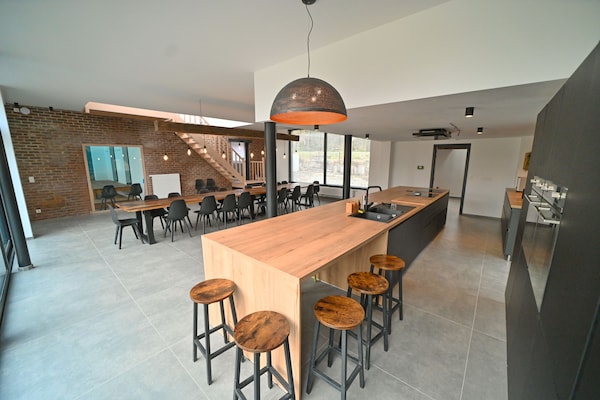Foto van Watermolen in Baillonville met Binnenzwembad - Vakantiehuis in BAILLONVILLE - Kitchen