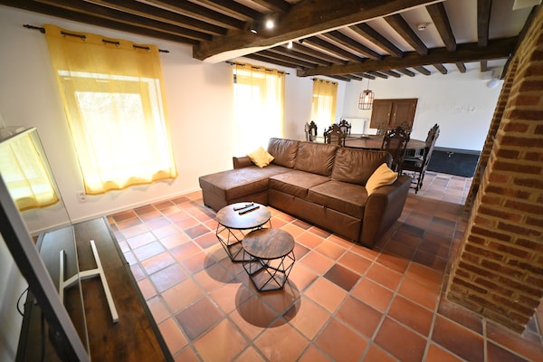 Foto van Watermolen in Baillonville met Binnenzwembad - Vakantiehuis in BAILLONVILLE - LivingRoom