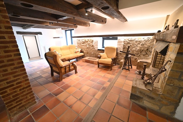 Foto van Watermolen in Baillonville met Binnenzwembad - Vakantiehuis in BAILLONVILLE - LivingRoom