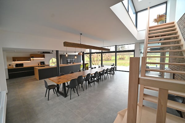 Foto van Watermolen in Baillonville met Binnenzwembad - Vakantiehuis in BAILLONVILLE - DiningRoom