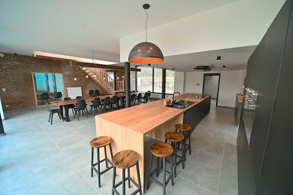 Foto van Watermolen in Baillonville met Binnenzwembad - Vakantiehuis in BAILLONVILLE - Kitchen