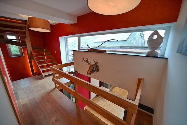Foto van Dorpshuis in Ambly met buitenzwembad - Vakantiehuis in Nassogne, Ambly - Landing