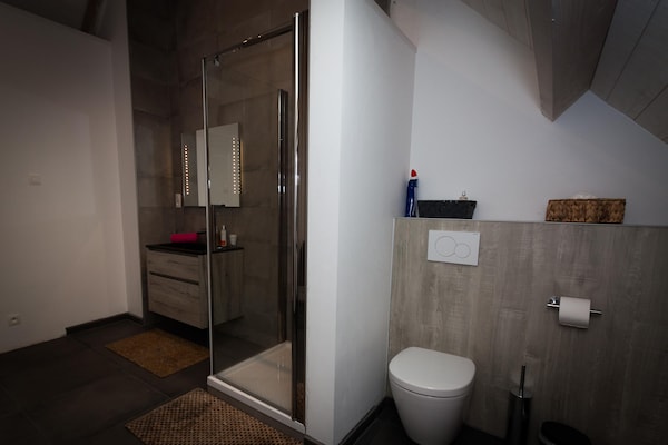 Foto van Villa met zwembad te Erembodegem - Vakantiehuis in Erembodegem - BathRoom