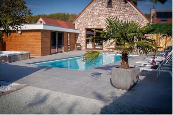 Foto van Villa met zwembad te Erembodegem - Vakantiehuis in Erembodegem - ExteriorSummer