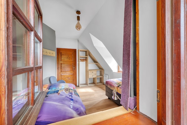 Foto van Villa in Tsjechië met Zwembad en Uitzicht - Vakantiehuis in Vidochov - BedRoom