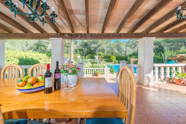 Foto van Els Pins. - Vakantiehuis in Crestatx , Illes Balears - TerraceBalcony
