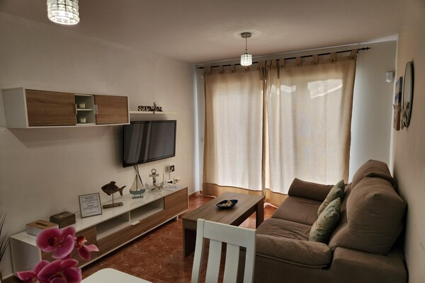 Foto van Appartement in Vera, op een steenworp afstand - Vakantiehuis in vera - LivingRoom