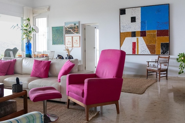 Foto van Vakantievilla met zeezicht in Mojácar - Vakantiehuis in Almería - LivingRoom