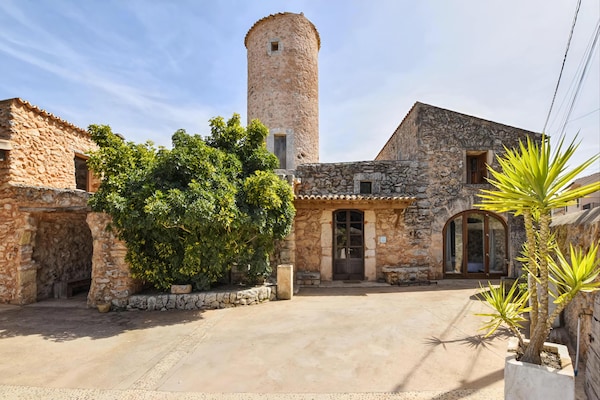 Foto van Finca in Sencelles met zwembad en tuin - Vakantiehuis in Mallorca - ExteriorSummer