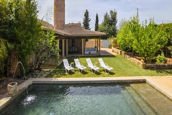 Foto van Finca in Sencelles met zwembad en tuin - Vakantiehuis in Mallorca - ExteriorSummer