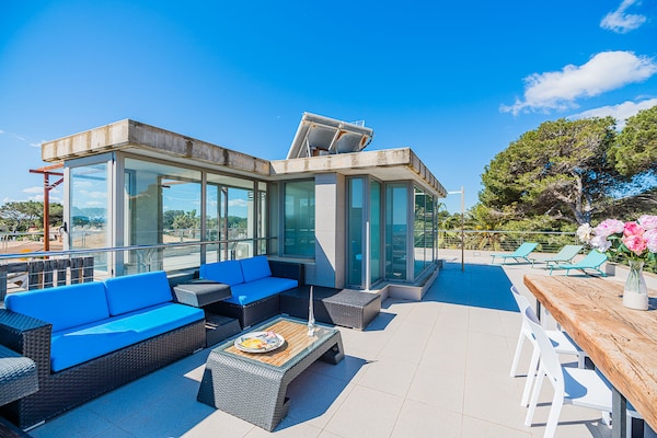 Foto van Playa de Muro Chalet met zwembad voor 6 personen - Vakantiehuis in Platja de Muro - TerraceBalcony
