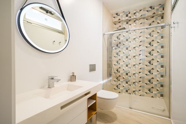 Foto van Villa in Maspalomas met verwarmd privézwembad - Vakantiehuis in San Bartolomé de Tirajana - BathRoom