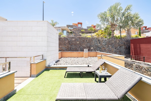 Foto van Villa bij Salobre Golf met privézwembad - Vakantiehuis in San Bartolomé de Tirajana - terrace