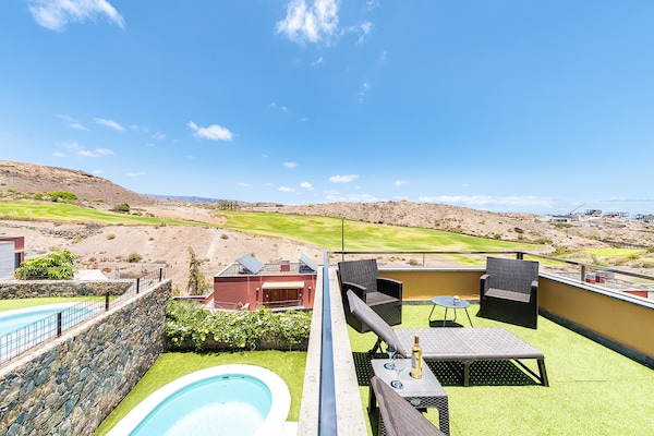 Foto van Villa bij Salobre Golf met privézwembad - Vakantiehuis in San Bartolomé de Tirajana - terrace