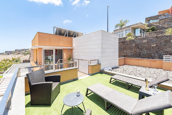 Foto van Villa bij Salobre Golf met privézwembad - Vakantiehuis in San Bartolomé de Tirajana - terrace
