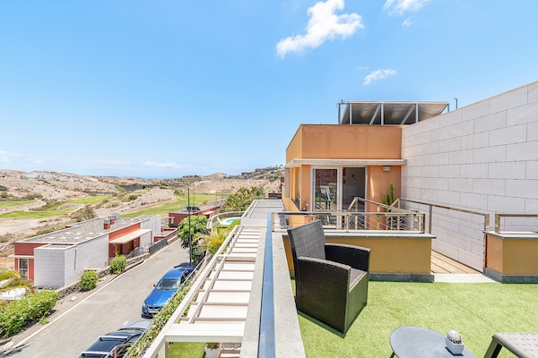 Foto van Villa bij Salobre Golf met privézwembad - Vakantiehuis in San Bartolomé de Tirajana - terrace