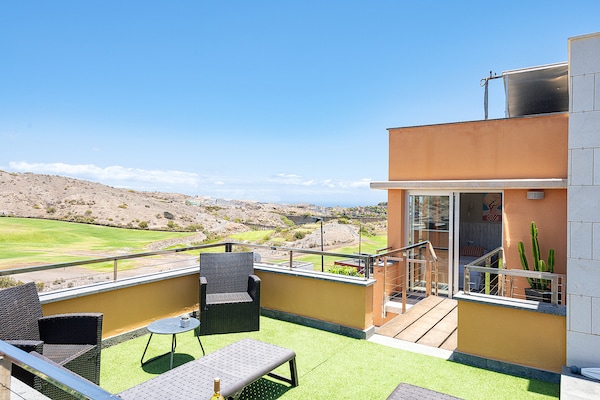 Foto van Villa bij Salobre Golf met privézwembad - Vakantiehuis in San Bartolomé de Tirajana - terrace