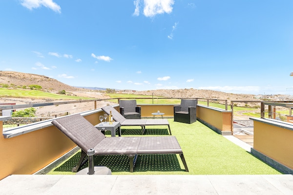 Foto van Villa bij Salobre Golf met privézwembad - Vakantiehuis in San Bartolomé de Tirajana - terrace