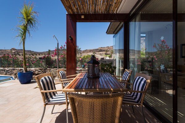 Foto van Chalet in Anfi Tauro bij Amadores Strand - Vakantiehuis in Mogán - terrace