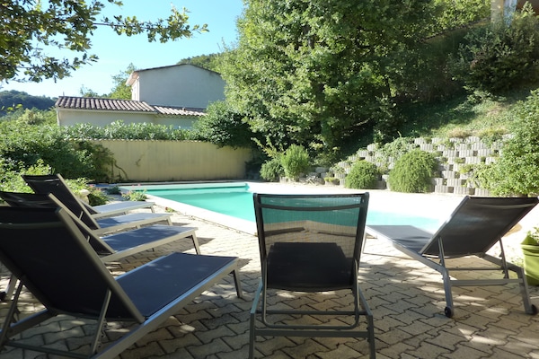 Foto van Villa met privézwembad en panoramisch uitzicht - Vakantiehuis in Saint Paul trois Chateaux - Wellness