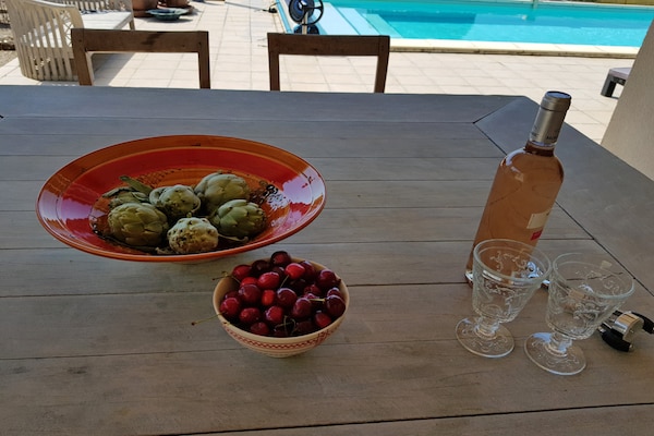 Foto van Villa Retreat met zwembad en huisdieren - Vakantiehuis in Vélieux - Ambiance