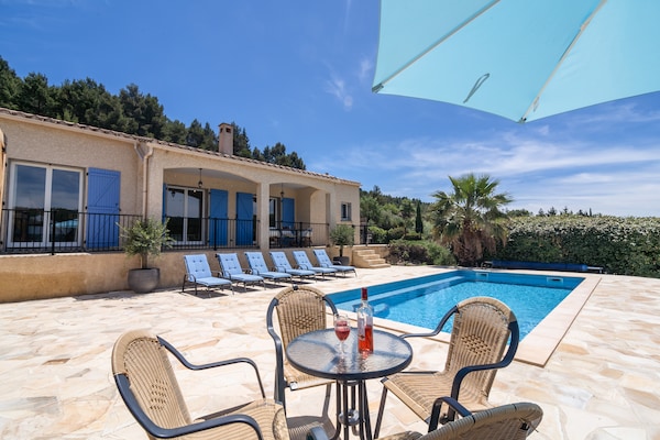 Foto van Familievilla in wijnstreek - Vakantiehuis in Félines Minervois - TerraceBalcony