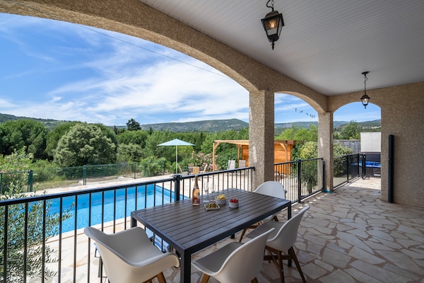 Foto van Familievilla in wijnstreek - Vakantiehuis in Félines Minervois - TerraceBalcony