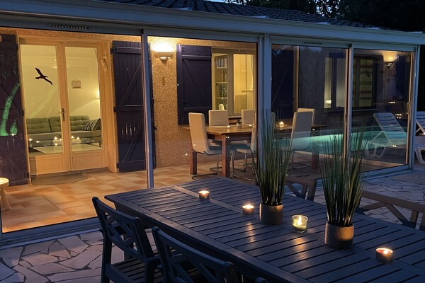 Foto van Villa in Saint-Couat met privézwembad - Vakantiehuis in Saint Couat d'Aude - TerraceBalcony