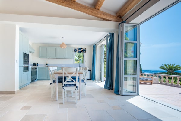 Foto van Villa met zeezicht en zwembad - Vakantiehuis in Vallauris - Kitchen