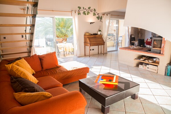 Foto van Blijf, Saint-André-de-Roquelongue - Vakantiehuis in Saint-André-de-Roquelongue - LivingRoom