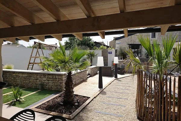 Foto van Villa in Nuaillé-d'Aunis met sauna, bubbelbad en barbecue - GardenSummer