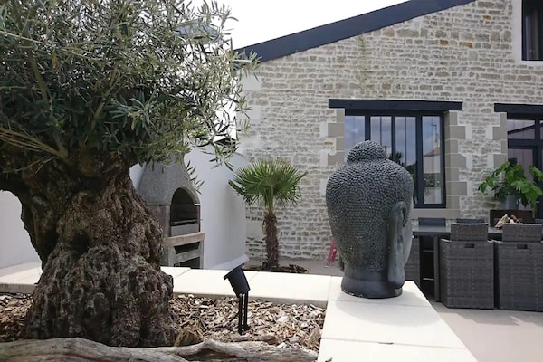 Foto van Villa in Nuaillé-d'Aunis met sauna, bubbelbad en barbecue - ExteriorSummer