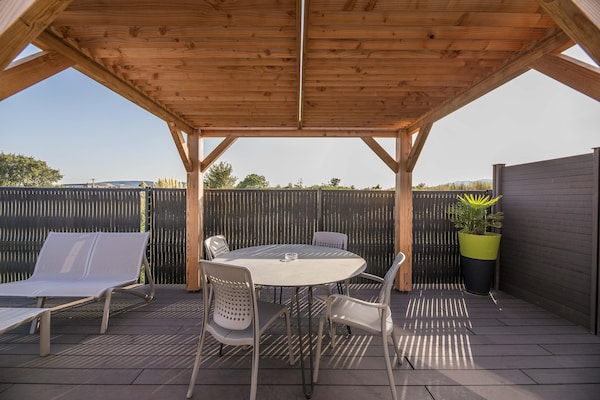 Foto van Verblijf in Lecci met verwarmd zwembad - Vakantiehuis in Porto-Vecchio - TerraceBalcony
