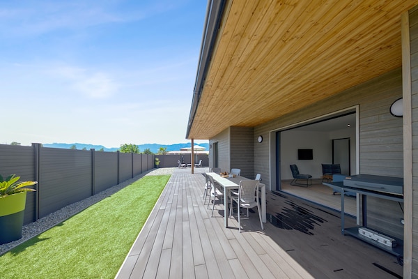 Foto van Verblijf in Lecci met verwarmd zwembad - Vakantiehuis in Porto-Vecchio - TerraceBalcony