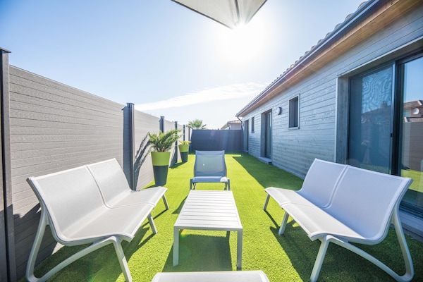 Foto van Verblijf in Lecci met verwarmd zwembad - Vakantiehuis in Porto-Vecchio - TerraceBalcony