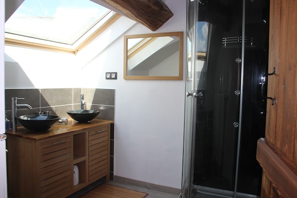 Foto van Villa met spa en zwembad - Vakantiehuis in Villiers-Les-Moines - BathRoom
