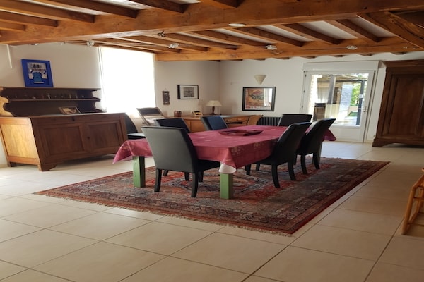 Foto van Villa in Saint-Nexans met verwarmd privézwembad - Vakantiehuis in Saint-Nexans - LivingRoom