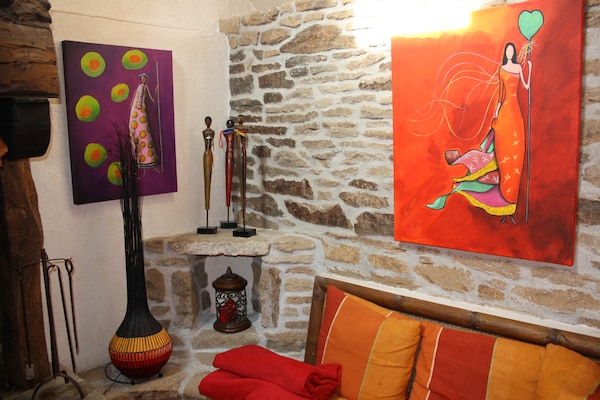 Foto van Familie vakantiehuis met zwembad - Vakantiehuis in Coray - Ambiance