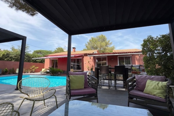 Foto van Charmante villa voor 6 personen in Agde - Vakantiehuis in Agde - ExteriorSummer