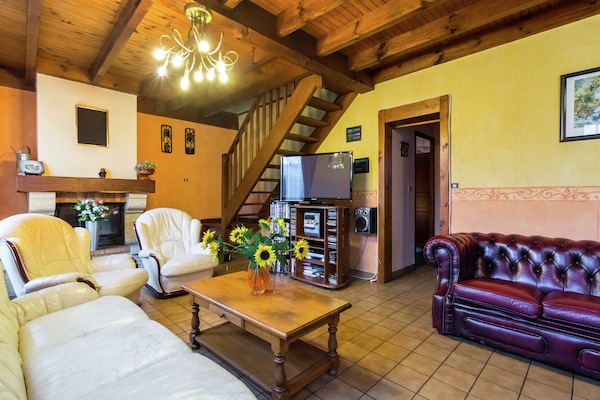 Foto van Vakantiehuis met zwembad - Vakantiehuis in Ste-Eulalie en Born - LivingRoom
