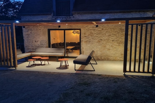 Foto van Prachtig gerenoveerde villa voor 10 gasten - Vakantiehuis in Couzou - Terrace
