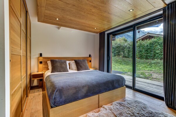 Foto van Luxe chalet met 5 slaapkamers, zwembad en sauna - Vakantiehuis in Chamonix-Mont-Blanc - BedRoom