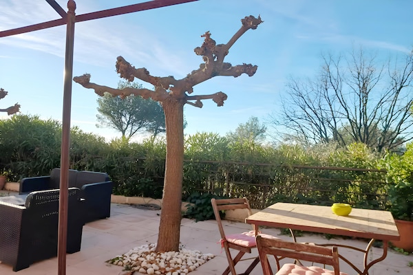Foto van Villa met privézwembad, tuin en panoramisch - Vakantiehuis in Draguignan - TerraceBalcony