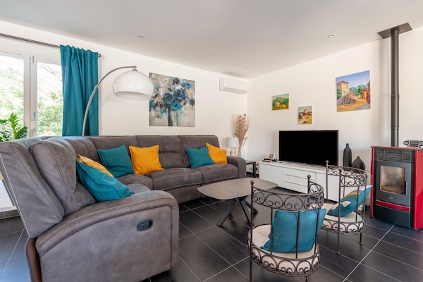 Foto van Villa in Vidauban bij Sainte Maxime Strand - Vakantiehuis in Vidauban - LivingRoom