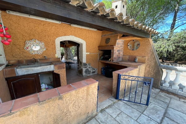 Foto van Villa in Vidauban met Zwembad en BBQ - Vakantiehuis in Vidauban - Facilities