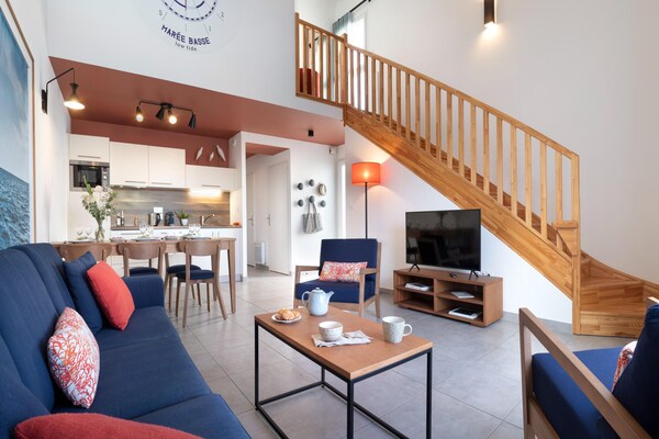 Foto van Schilderachtige duplex-oase voor 6 personen - Vakantiehuis in Les Sables-d'Olonne - LivingRoom